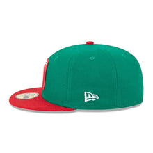 Load image into Gallery viewer, Mexico New Era World Baseball Classic 59Fifty 5950 Fitted Cap Hat Green Crown Red Visor Green/White/Red Logo