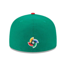 Load image into Gallery viewer, Mexico New Era World Baseball Classic 59Fifty 5950 Fitted Cap Hat Green Crown Red Visor Green/White/Red Logo