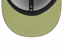 Load image into Gallery viewer, San Diego Padres New Era MLB 59FIFTY 5950 Fitted Cap Hat Black Crown/Visor Camo Logo (2024 Armed Forces Day) Olive Green UV