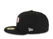 Load image into Gallery viewer, San Diego Padres New Era MLB 59FIFTY 5950 Fitted Cap Hat Black Crown/Visor White/Olive Green/Pink Logo Dotted Floral Gray UV