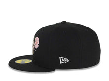 Load image into Gallery viewer, New York Yankees New Era MLB 59FIFTY 5950 Fitted Cap Hat Black Crown/Visor White/Olive Green/Pink Logo Dotted Floral Gray UV