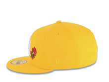 Load image into Gallery viewer, San Diego Padres New Era MLB 59FIFTY 5950 Fitted Cap Hat Yellow Crown/Visor White Logo With Rose Gray UV