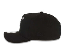 Load image into Gallery viewer, San Diego Padres New Era MLB 9FORTY 940 A-Frame Adjustable Cap Hat Black Crown/Visor Black/White Swinging Friar Logo 1998 World Series Side Patch