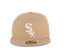 Load image into Gallery viewer, Chicago White Sox New Era MLB 59FIFTY 5950 Fitted Cap Hat Khaki Crown/Visor White Logo Gray UV