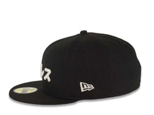 Load image into Gallery viewer, San Diego Padres New Era MLB 59FIFTY 5950 Fitted Cap Hat Black Crown/Visor White Japanese Text Logo Gray UV