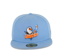 Load image into Gallery viewer, San Diego Gulls New Era NHL 59FIFTY 5950 Fitted Cap Hat Sky Blue Crown/Visor Team Color Logo Gray UV