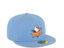 Load image into Gallery viewer, San Diego Gulls New Era NHL 59FIFTY 5950 Fitted Cap Hat Sky Blue Crown/Visor Team Color Logo Gray UV