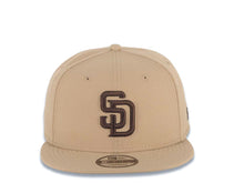 Load image into Gallery viewer, San Diego Padres New Era MLB 9FIFTY 950 Snapback Cap Hat Khaki Crown/Visor Brown Logo Gray UV
