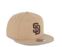 Load image into Gallery viewer, San Diego Padres New Era MLB 9FIFTY 950 Snapback Cap Hat Khaki Crown/Visor Brown Logo Gray UV