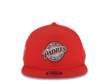Load image into Gallery viewer, (Youth) San Diego Padres New Era MLB 9FIFTY 950 Kid Snapback Cap Hat Red Crown/Visor Black/Red Baseball Club Logo 1998 World Series Side Patch