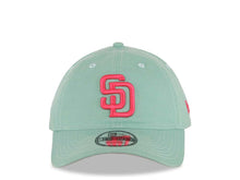 Load image into Gallery viewer, San Diego Padres New Era MLB 9TWENTY 920 Adjustable Cap Hat Light Teal Crown/Visor Magenta Logo Gray UV