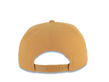 Load image into Gallery viewer, San Diego Padres New Era MLB 9FIFTY 950 Snapback A-Frame Cap Hat Tan Crown/Visor Black Logo With Palm Tree 40th Anniversary Side Patch Wheat UV