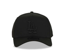 Load image into Gallery viewer, Los Angeles Dodgers New Era MLB 9FORTY 940 Adjustable A-Frame Cap Hat Black Crown/Visor Black Logo Gray UV