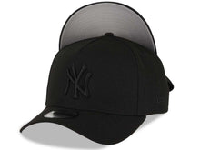 Load image into Gallery viewer, New York Yankees New Era MLB 9FORTY 940 Adjustable A-Frame Cap Hat Black Crown/Visor Black Logo Gray UV