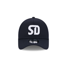 Load image into Gallery viewer, San Diego FC MLS New Era 9FORTY 940 Adjustable A-Frame Cap Hat Navy Blue Crown/Visor White Logo