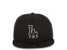 Load image into Gallery viewer, Los Angeles Dodgers New Era 59FIFTY 5950 Fitted Cap Hat Black Crown/Visor Black/White Logo Gray UV