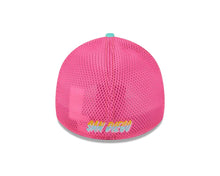 Load image into Gallery viewer, (City Connect) San Diego Padres New Era MLB 39THIRTY 3930 Flexfit Mesh/Trucker Cap Hat Teal/Magenta Crown Teal Visor Pink Logo