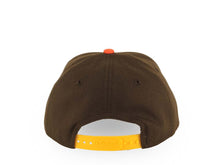 Load image into Gallery viewer, San Diego Padres New Era MLB 9FORTY 940 Adjustable Cap Hat White/Brown Crown Yellow Visor Orange/Brown Text Logo Green UV
