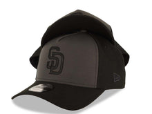 Load image into Gallery viewer, San Diego Padres New Era MLB 9FORTY 940 Adjustable A-Frame Cap Hat Dark Gray/Black Crown Black Visor Black Logo