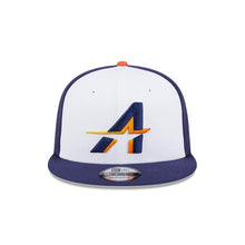 Load image into Gallery viewer, Houston Astros New Era MLB 9FIFTY 950 Snapback Cap Hat White/Navy Blue Crown Navy Blue Visor Orange/Navy Logo (2025 City Connect)