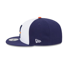 Load image into Gallery viewer, Houston Astros New Era MLB 9FIFTY 950 Snapback Cap Hat White/Navy Blue Crown Navy Blue Visor Orange/Navy Logo (2025 City Connect)