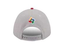 Load image into Gallery viewer, Dominican Republic New Era 9FORTY 940 Adjustable M-Crown Cap Hat Cream/Gray Crown Maroon Visor Maroon/Green Logo Gray UV (Latin Embroidery)
