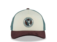 Load image into Gallery viewer, (Corduroy) Xolos de Tijuana New Era Liga MX 9FORTY 940 Adjustable A-Frame Cap Cream/Teal Crown Maroon Visor Teal/Maroon Logo Club Tijuana Side Patch