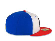 Load image into Gallery viewer, Los Angeles Dodgers New Era MLB 59FIFTY 5950 Fitted Cap Hat White/Royal Blue Crown Red Visor Red/Yellow/Blue Logo