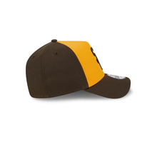 Load image into Gallery viewer, San Diego Padres New Era MLB 9FORTY 940 Adjustable A-Frame Cap Hat Yellow/Brown Crown Brown Visor Brown Cooperstown Logo