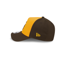 Load image into Gallery viewer, San Diego Padres New Era MLB 9FORTY 940 Adjustable A-Frame Cap Hat Yellow/Brown Crown Brown Visor Brown Cooperstown Logo
