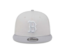 Load image into Gallery viewer, Boston Red Sox New Era MLB 9FIFTY 950 Snapback Cap Hat Stone Crown Gray Visor Gray/White Logo Gray UV (Color Pack)