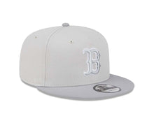 Load image into Gallery viewer, Boston Red Sox New Era MLB 9FIFTY 950 Snapback Cap Hat Stone Crown Gray Visor Gray/White Logo Gray UV (Color Pack)