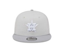 Load image into Gallery viewer, Houston Astros New Era MLB 9FIFTY 950 Snapback Cap Hat Stone Crown Gray Visor Gray/White Logo Gray UV (Color Pack)