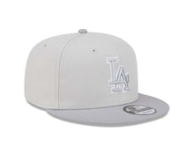 Load image into Gallery viewer, Los Angeles Dodgers New Era MLB 9FIFTY 950 Snapback Cap Hat Stone Crown Gray Visor Gray/White Logo Gray UV (Color Pack)
