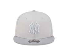 Load image into Gallery viewer, New York Yankees New Era MLB 9FIFTY 950 Snapback Cap Hat Stone Crown Gray Visor Gray/White Logo Gray UV (Color Pack)