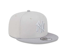 Load image into Gallery viewer, New York Yankees New Era MLB 9FIFTY 950 Snapback Cap Hat Stone Crown Gray Visor Gray/White Logo Gray UV (Color Pack)