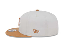 Load image into Gallery viewer, Atlanta Braves New Era MLB 9FIFTY 950 Snapback Cap Hat Stone Crown Light Brown Visor Light Brown/White Logo Gray UV (Color Pack)