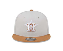 Load image into Gallery viewer, Houston Astros New Era MLB 9FIFTY 950 Snapback Cap Hat Stone Crown Light Brown Visor White/Light Brown Logo Gray UV (Color Pack)
