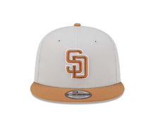Load image into Gallery viewer, San Diego Padres New Era MLB 9FIFTY 950 Snapback Cap Hat Stone Crown Light Brown Visor Light Brown/White Logo Gray UV (Color Pack)