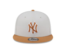 Load image into Gallery viewer, New York Yankees New Era MLB 9FIFTY 950 Snapback Cap Hat Stone Crown Light Brown Visor Light Brown/White Logo Gray UV (Color Pack)