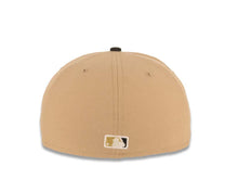 Load image into Gallery viewer, Los Angeles Dodgers New Era MLB 59FIFTY 5950 Fitted Cap Hat Khaki Crown Black Visor Black/Metallic Gold Shohei Ohtani 17 Logo Shohei Ohtani Side Patch