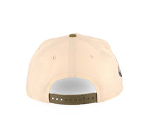 Load image into Gallery viewer, Los Angeles Dodgers New Era MLB 9FORTY 940 Adjustable A-Frame Cap Hat Cream Crown Olive Green Visor Olive Upside Down Logo 40th Anniversary Side Patch