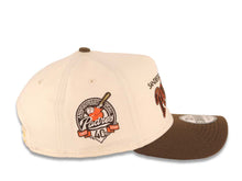Load image into Gallery viewer, San Diego Padres New Era MLB 9FORTY 940 Adjustable A-Frame Cap Hat Cream Crown Brown Visor Brown/Orange Baseball Club Logo 40th Anniversary Side Patch