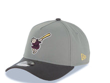 Load image into Gallery viewer, San Diego Padres New Era MLB 9FORTY 940 Adjustable Cap Hat Gray Crown Dark Gray Visor Maroon/Yellow Swinging Friar Logo 25th Anniversary Side Patch