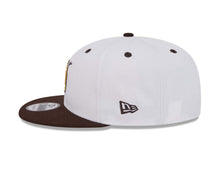 Load image into Gallery viewer, San Diego Padres New Era MLB 9FIFTY 950 Snapback Cap Hat White Crown Brown Visor Yellow Logo (Doodles)