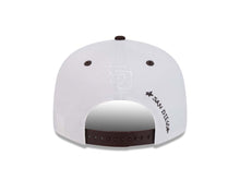 Load image into Gallery viewer, San Diego Padres New Era MLB 9FIFTY 950 Snapback Cap Hat White Crown Brown Visor Yellow Logo (Doodles)