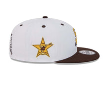 Load image into Gallery viewer, San Diego Padres New Era MLB 9FIFTY 950 Snapback Cap Hat White Crown Brown Visor Yellow Logo (Doodles)