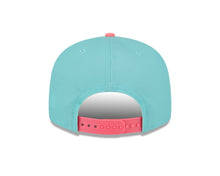 Load image into Gallery viewer, (City Connect) San Diego Padres New Era MLB 9FIFTY 950 Snapback Cap Hat Teal Crown Magenta Visor Yellow/Magenta Swing Friar Logo