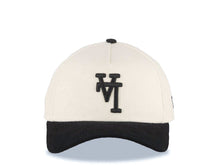 Load image into Gallery viewer, (Corduroy) Los Angeles Dodgers New Era MLB 9FORTY 940 Adjustable A-Frame Cap Hat Cream Crown Black Visor Black Upside Down Logo