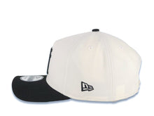 Load image into Gallery viewer, Los Angeles Dodgers New Era MLB 9FORTY 940 Adjustable A-Frame Cap Hat Cream Crown Black Visor Black Upside Down Logo Stadium Side Patch Green UV